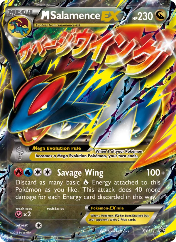 M Salamence-EX #XY171, XY Black Star Holo, TCGdex reference