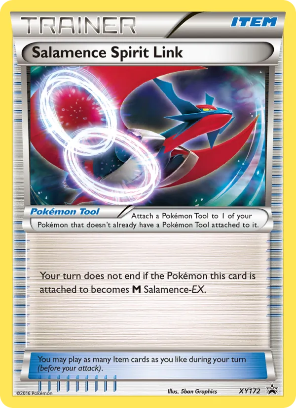 Salamence Spirit Link #XY172, XY Black Star Holo, TCGdex reference