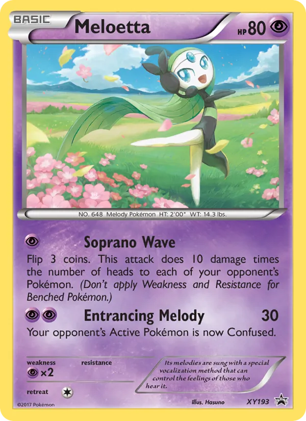 Meloetta #XY193, XY Black Star Holo, TCGdex reference