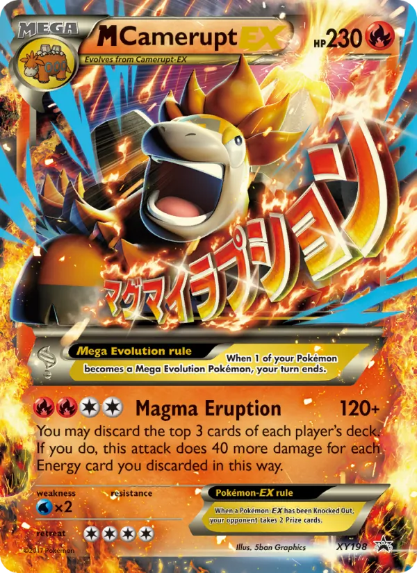 M Camerupt-EX #XY198, XY Black Star Holo, TCGdex reference
