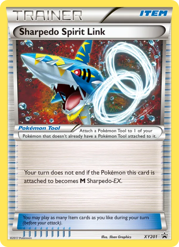 Sharpedo Spirit Link #XY201, XY Black Star Holo, TCGdex reference