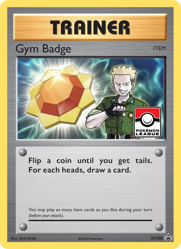 Gym Badge #XY205, XY Black Star Holo, TCGdex reference