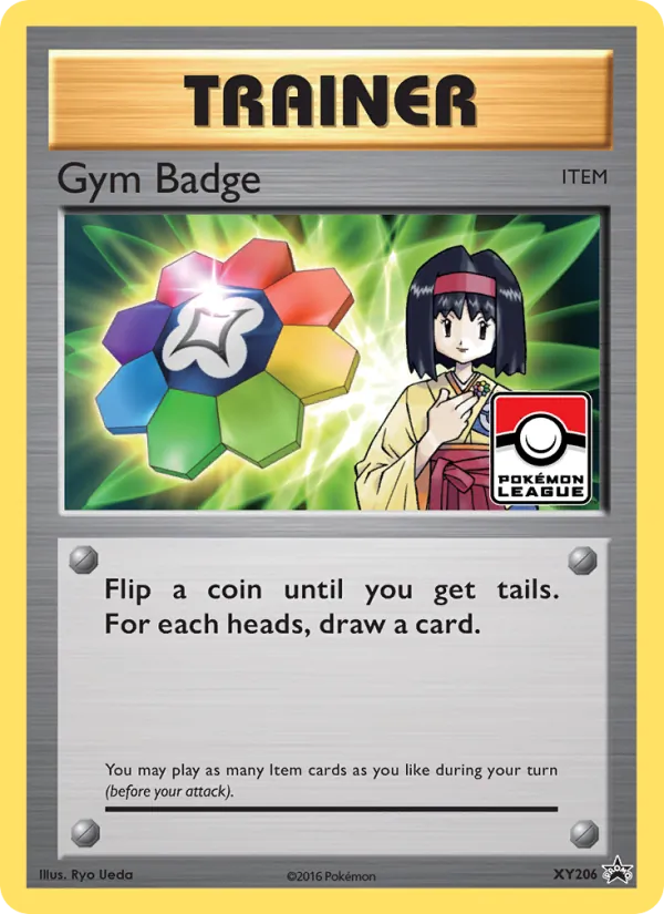 Gym Badge #XY206, XY Black Star Holo, TCGdex reference