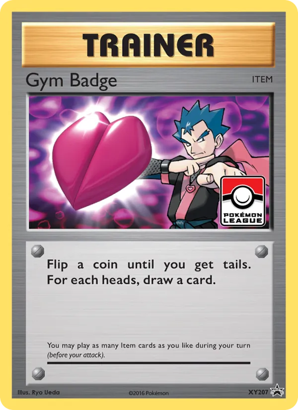 Gym Badge #XY207, XY Black Star Holo, TCGdex reference