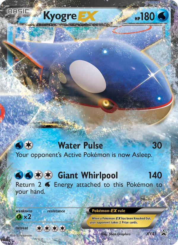 Kyogre EX #XY41, XY Black Star Holo, TCGdex reference