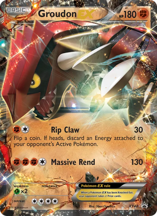Groudon EX #XY42, XY Black Star Holo, TCGdex reference
