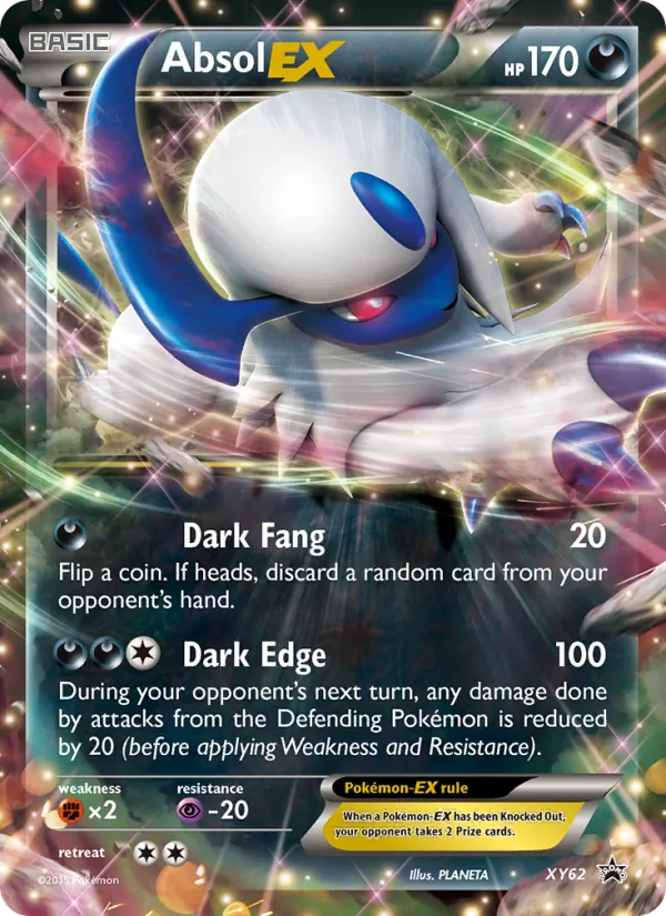 Absol EX #XY62, XY Black Star Holo, TCGdex reference