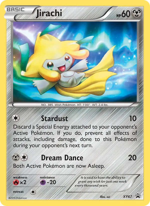 Jirachi #XY67, XY Black Star Holo, TCGdex reference