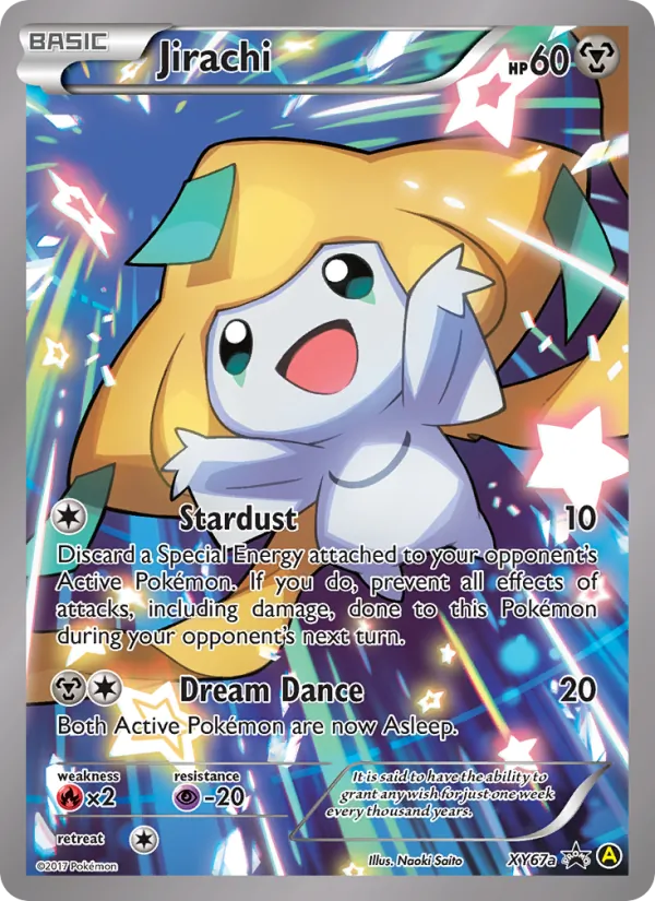 Jirachi #XY67, XY Black Star Alternate Art, TCGdex reference