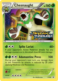 Chesnaught XY68, base reference; stamps unverified
