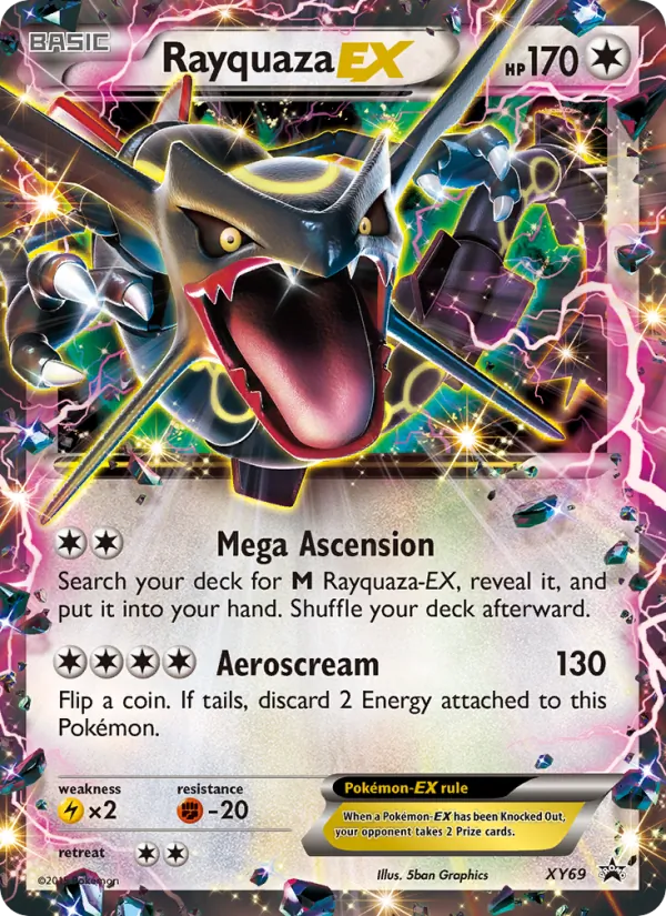 Rayquaza EX #XY69, XY Black Star Holo, TCGdex reference