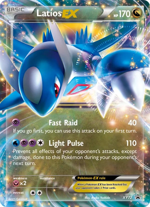 Latios EX #XY72, XY Black Star Holo, TCGdex reference