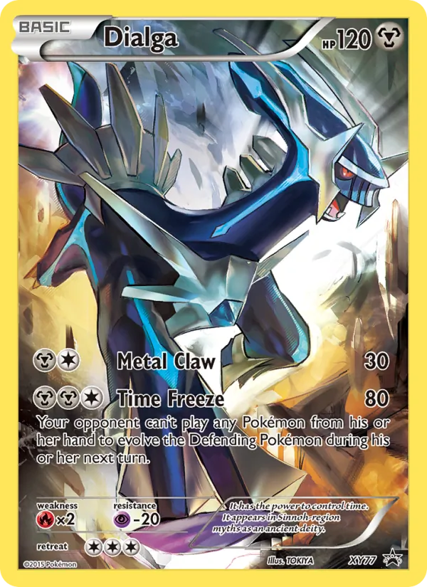 Dialga #XY77, XY Black Star Holo, TCGdex reference