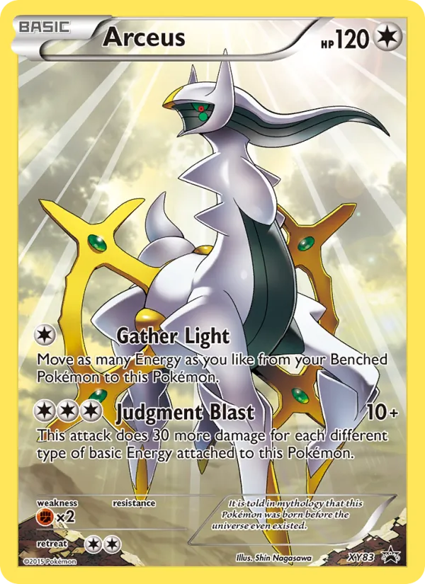 Arceus #XY83, XY Black Star Holo, TCGdex reference