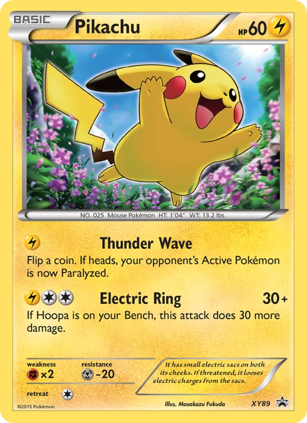 Pikachu #XY89, XY Black Star Holo, TCGdex reference