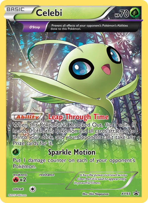 Celebi #XY93, XY Black Star Holo, TCGdex reference