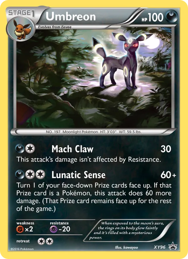 Umbreon #XY96, XY Black Star Holo, TCGdex reference