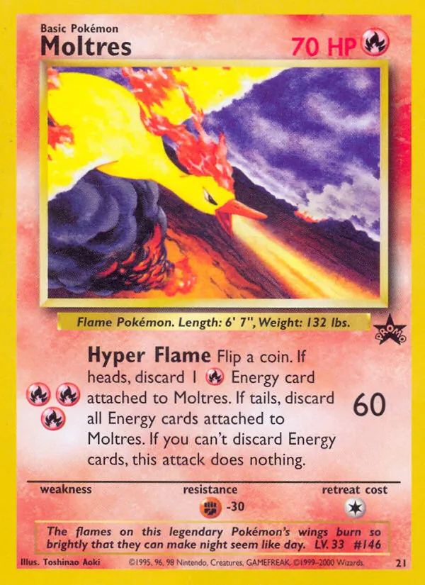 Moltres #21, Standard print, TCGdex reference