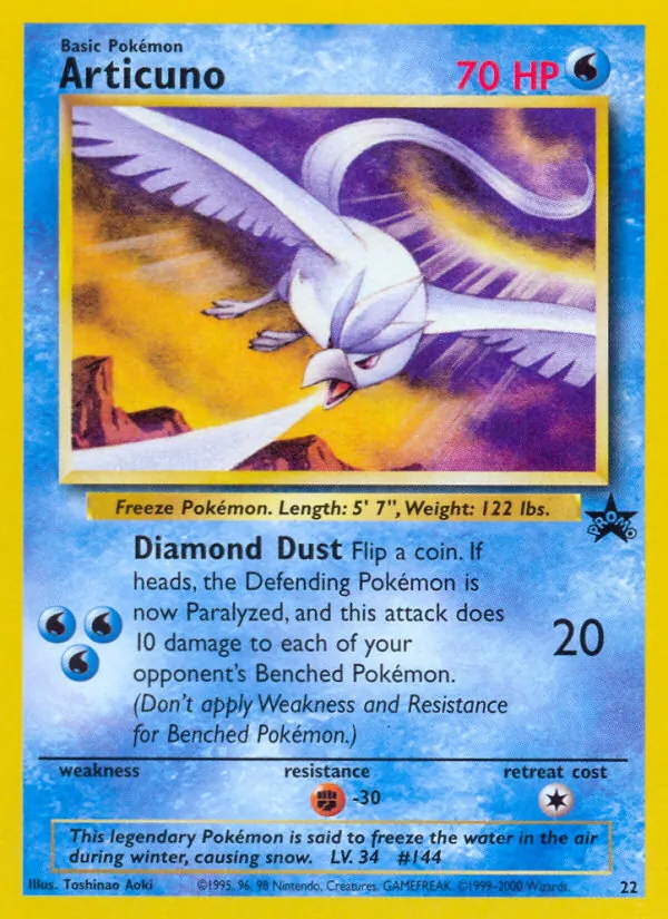 Articuno #22, Standard print, TCGdex reference