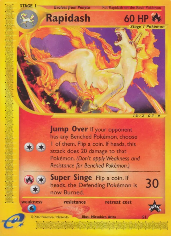 Rapidash #51, Unstamped, TCGdex reference
