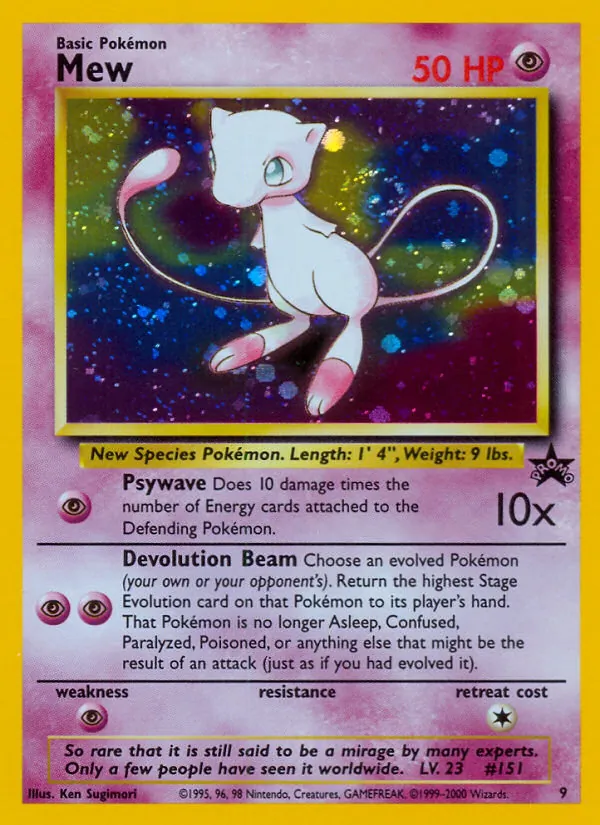 Mew #9, Standard print, TCGdex reference