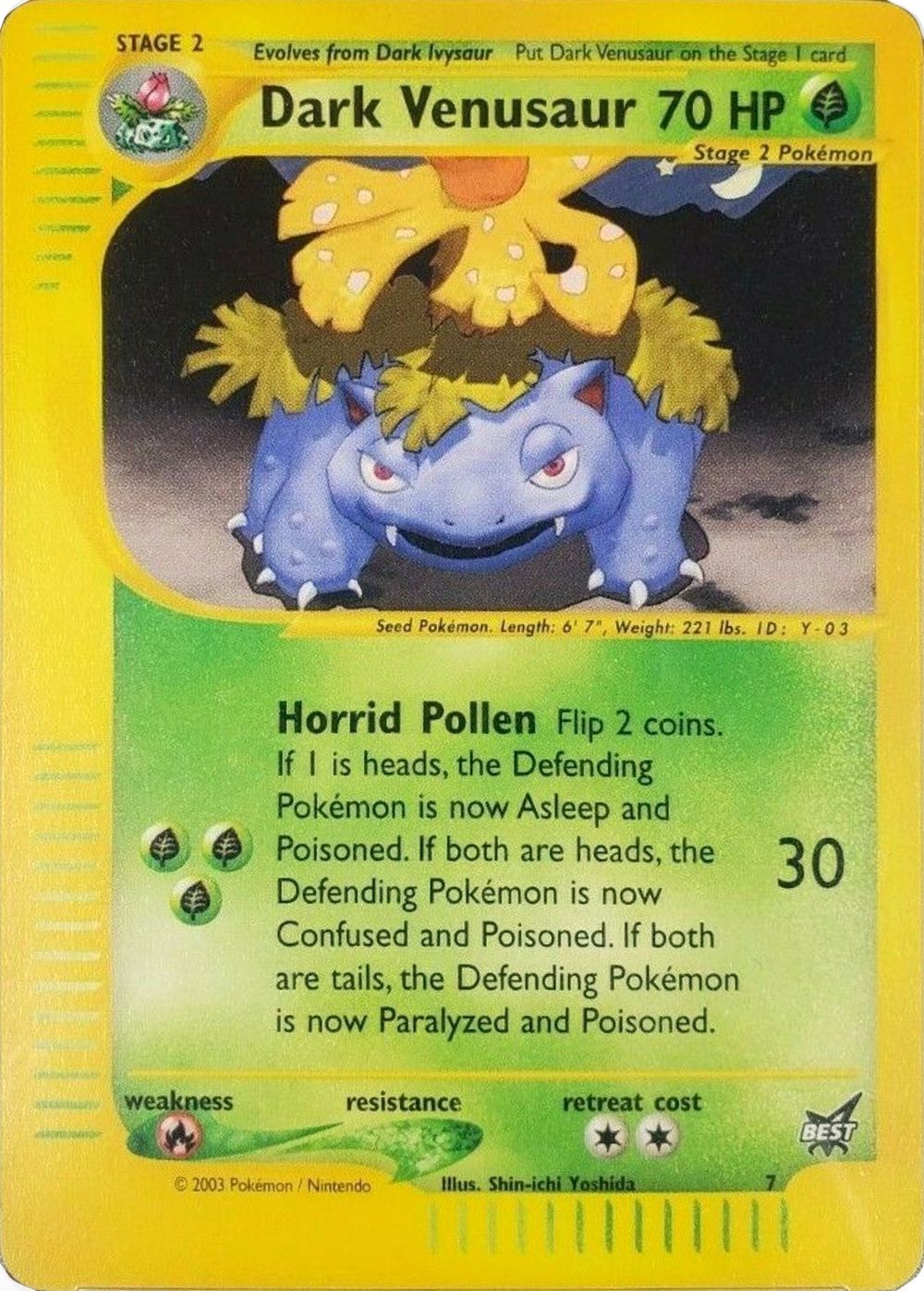 Dark Venusaur #7, Best of Game Non-Winner (standard size) reference