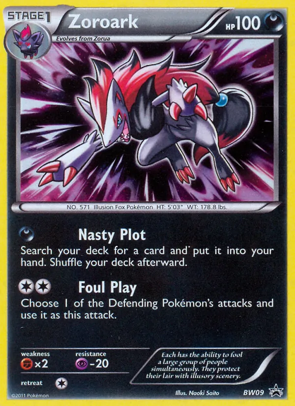 Zoroark #BW09, BW Black Star Holo, TCGdex reference