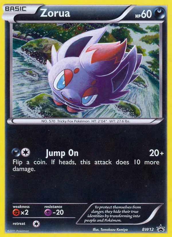 Zorua #BW12, BW Black Star Holo, TCGdex reference