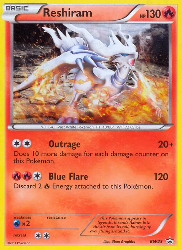 Reshiram #BW23, BW Black Star Holo, TCGdex reference