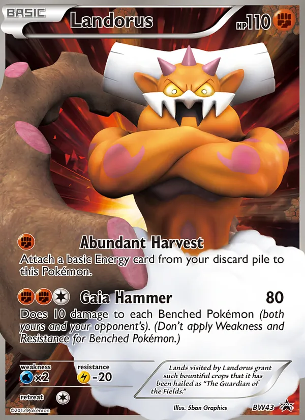 Landorus #BW43, BW Black Star Holo, TCGdex reference