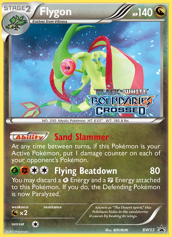 Flygon BW53, base reference; stamps unverified