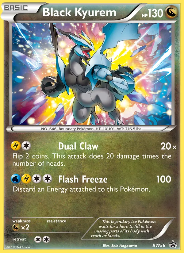 Black Kyurem #BW58, BW Black Star Holo, TCGdex reference