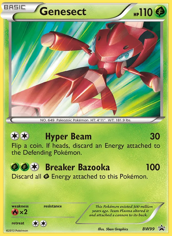 Genesect #BW99, BW Black Star Holo, TCGdex reference