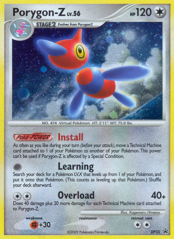 Porygon-Z #DP35, DP Black Star Cosmos Holo, TCGdex reference