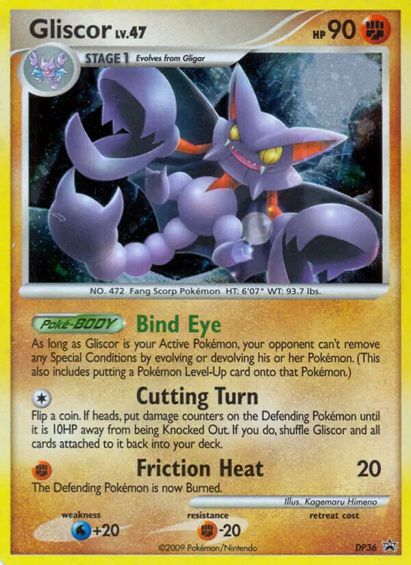 Gliscor #DP36, DP Black Star Cosmos Holo, TCGdex reference