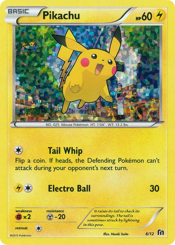 Pikachu #06, English McDonald's Collection 2016 promo, reference image