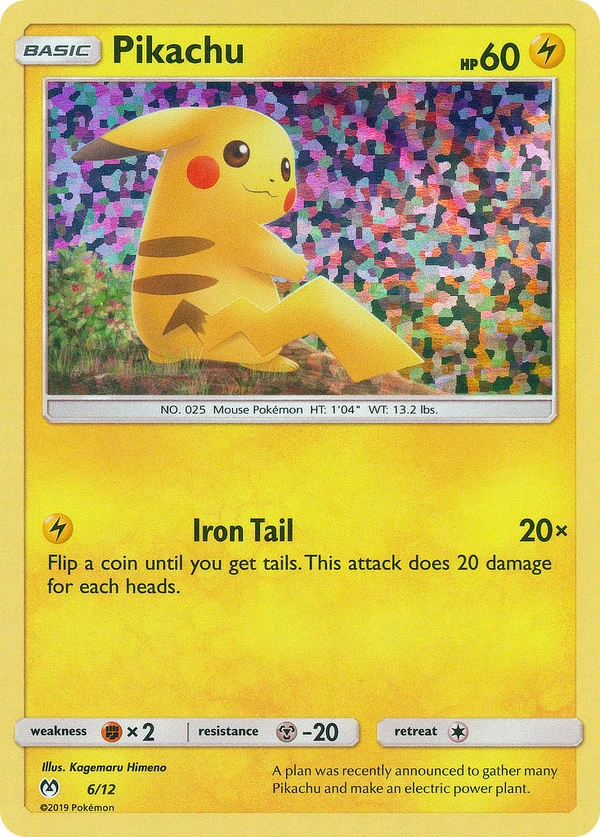 Pikachu #06, English McDonald's Collection 2019 promo, reference image