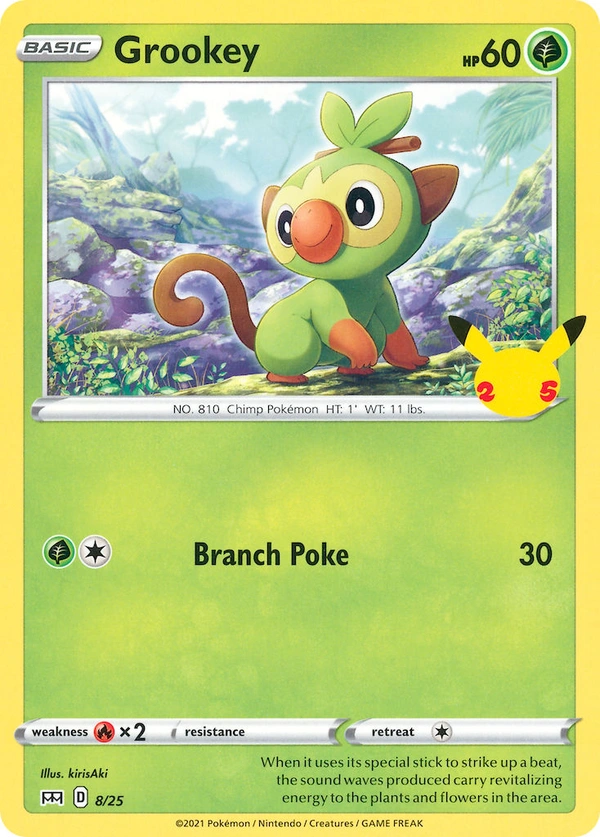 Grookey #08, English McDonald's Collection 2021 promo, reference image