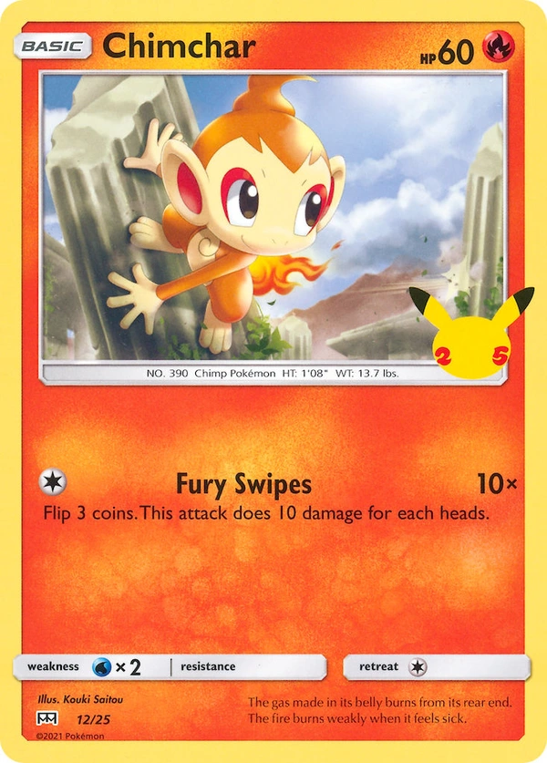 Chimchar #12, English McDonald's Collection 2021 promo, reference image