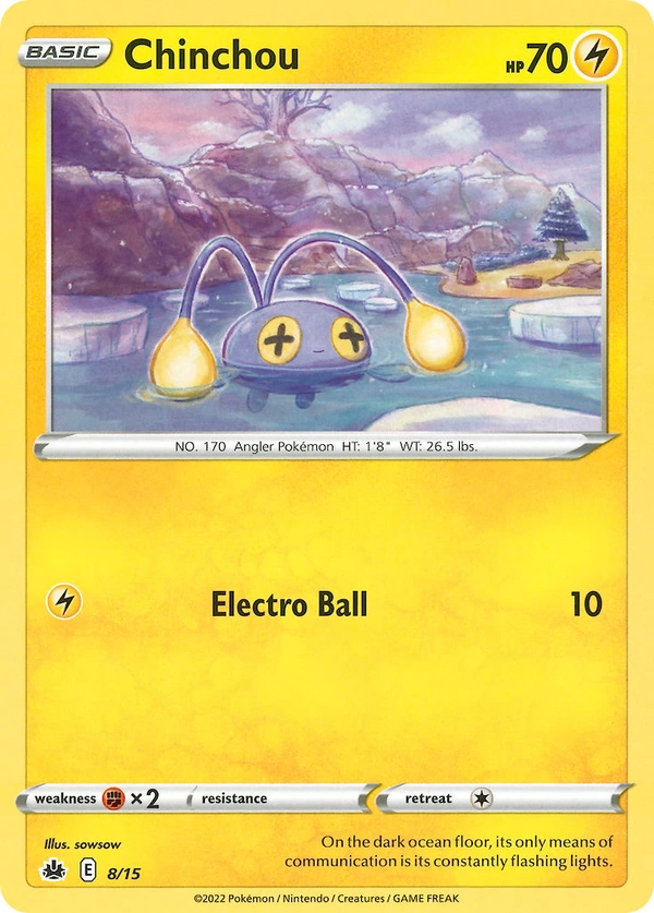 Chinchou #08, English McDonald's Collection 2022 promo, reference image