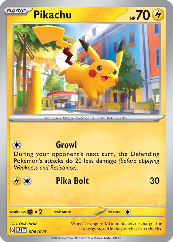 Pikachu #06, English McDonald's Collection 2023 promo, reference image