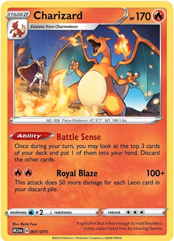 Charizard #01, English McDonald's Collection 2025 promo, reference image
