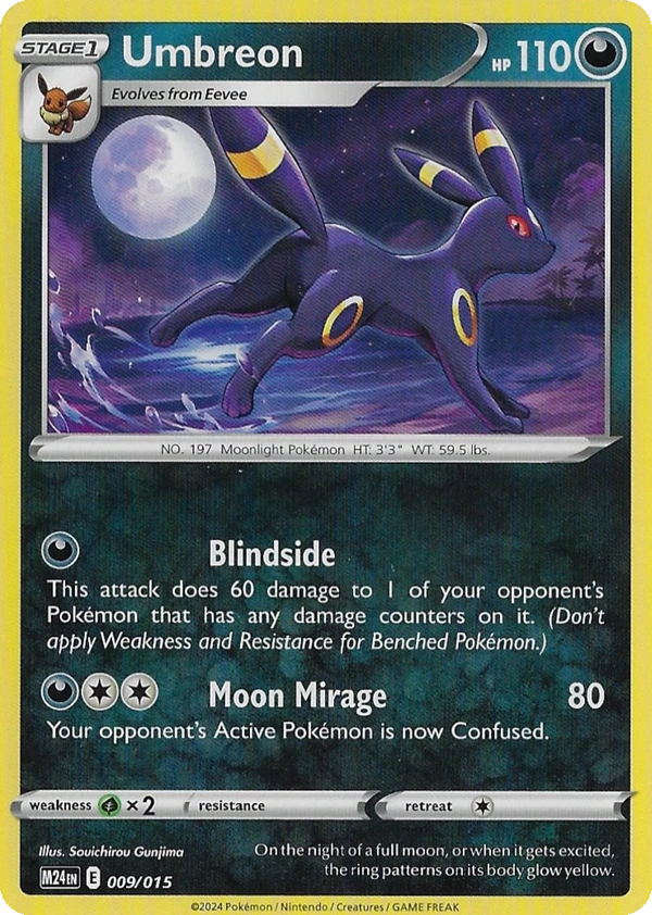 Umbreon #09, English McDonald's Collection 2025 promo, reference image