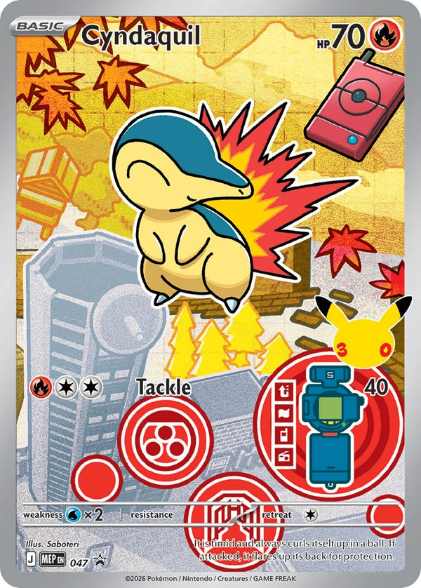 Cyndaquil #047, English MEP Black Star Promos promo, reference image