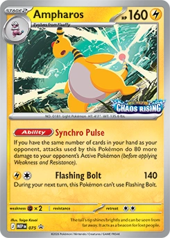 Ampharos 075, prerelease base reference scan