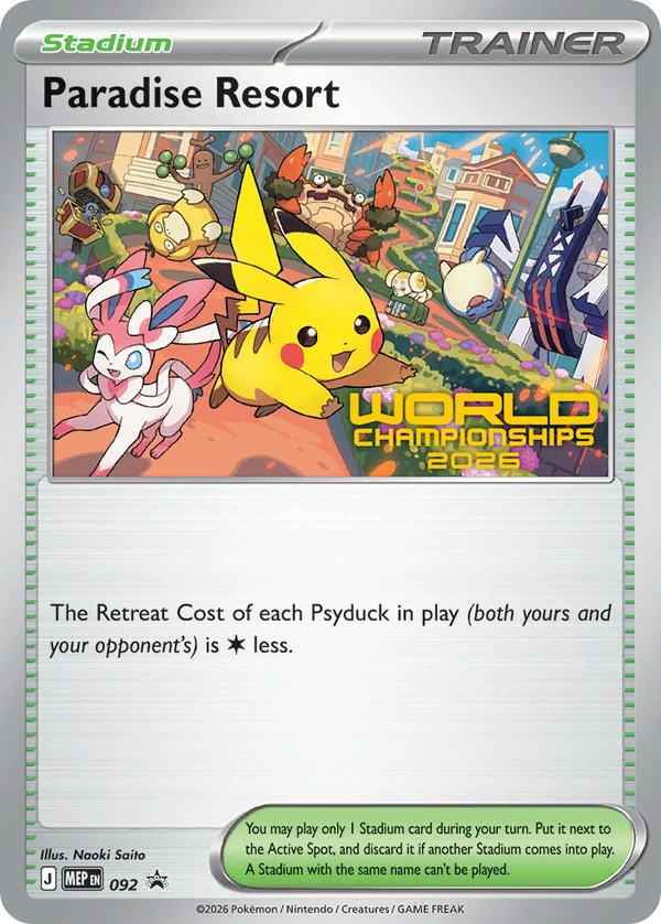 Paradise Resort #092, English MEP Black Star Promos promo, reference image