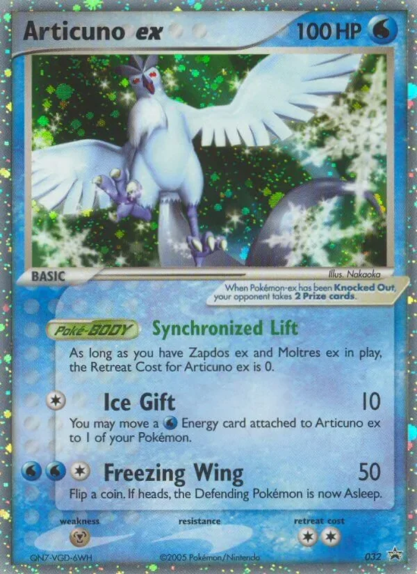 Articuno ex #032, Nintendo Black Star Standard print, TCGdex reference