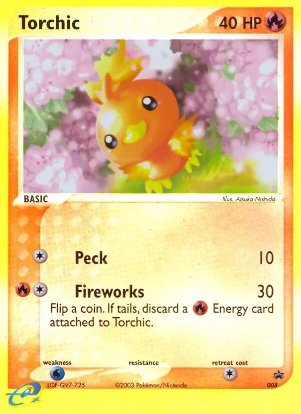 Torchic #008, Nintendo Black Star Standard print, TCGdex reference