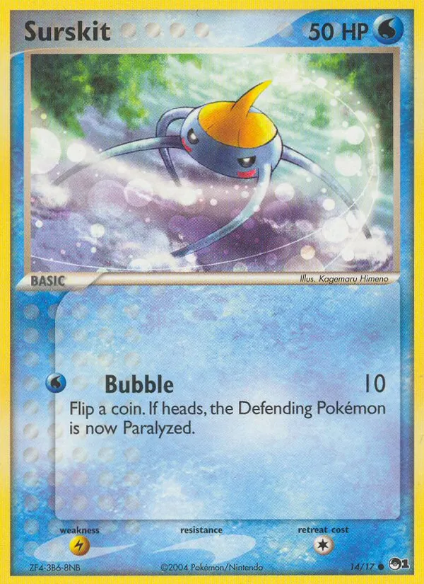 Surskit #14, POP Series 1 Non Holo, TCGdex reference