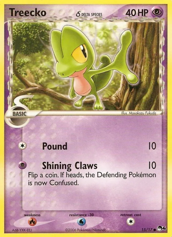 Treecko δ #15, POP Series 4 Non Holo, TCGdex reference